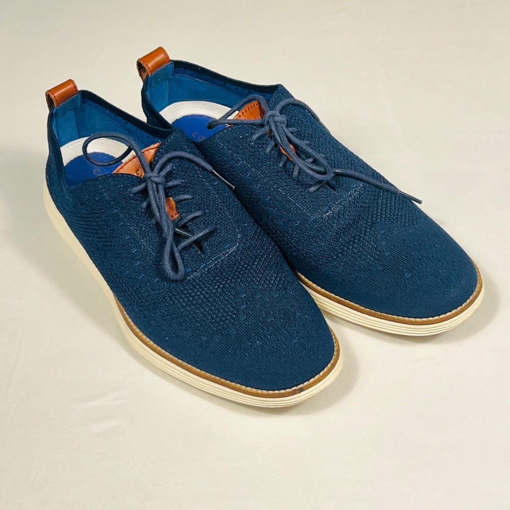 Cole Haan Grand‎ Evolution Stitchlite Wingtip Oxford Navy Blue Mens 11.5 C27960